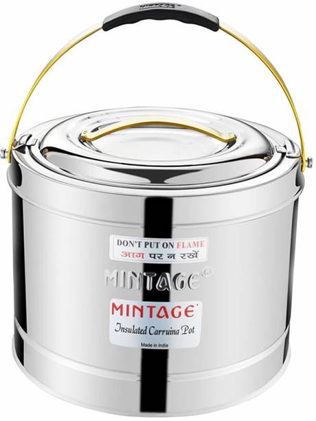 मिंटेज Stainless Steel Hot Pot 5 Liters | Serving Pot for Better Serve थर्मोवेयर कैसरोल