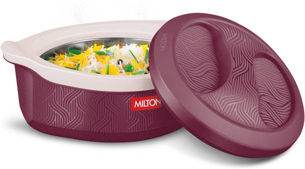मिल्टन Evoke 1000 PU Insulated Inner Stainless Steel Casserole, 850 ml, Maroon सर्व कैसरोल