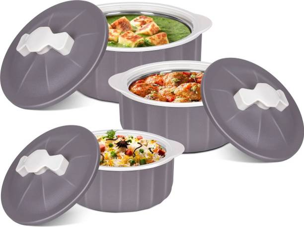 JAYPEE MICRO SMART Serving Gifting Dining Table Party Occasional Use Pack of 3 Serve Casserole Set