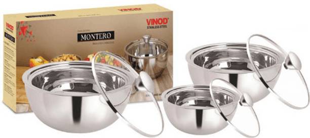 VINOD Montero Insulated Casserole - 3pc set - 500 ml, 900 ml & 1500 ml Serve Casserole