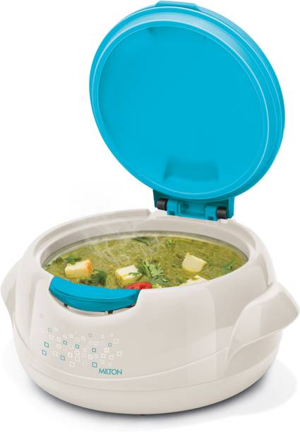 MILTON Microwow One Touch 1500 Inner Steel Casserole One Touch Lid (1340 ml) Warm Grey Cook and Serve Casserole Set