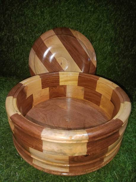 Sehar Industries Wooden Chapati Box in Shweesham Wood Cook and Serve Cook and Serve Casserole