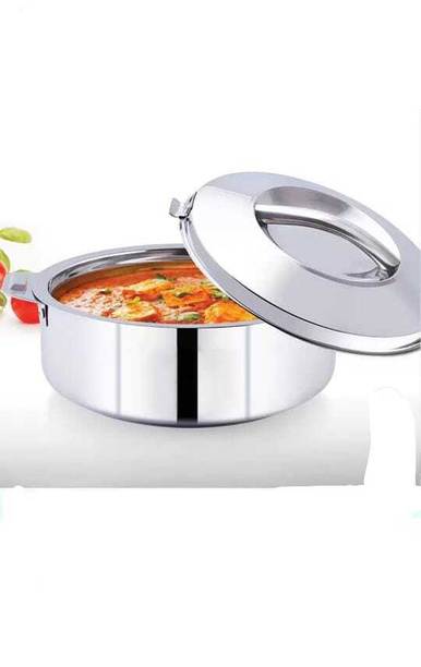 Balaji HIGH GRADE STAINLESS STEEL CLASSY CASSEROLE & SERVING BOWL 1500 ML , HOTPOT Serve Casserole