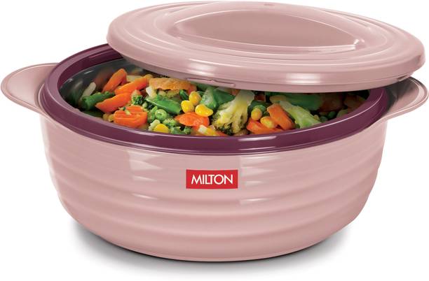 MILTON Aspire 1500 Inner Stainless Steel Casserole, 1180 ml, Cherry Pink Serve Casserole