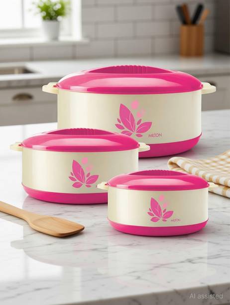 MILTON ORCHID JR GIFT SET Pack of 3 Thermoware Casserole