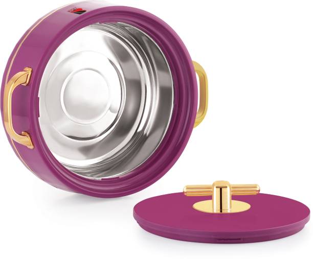 BLAL Inner Stainless Steel Insulated Casserol PurpleGold Serve Casserole