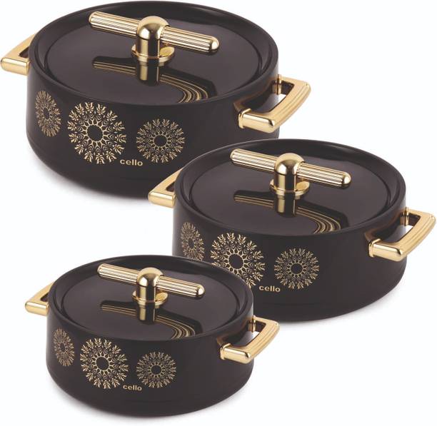 cello Pack of 3 Thermoware Casserole Set