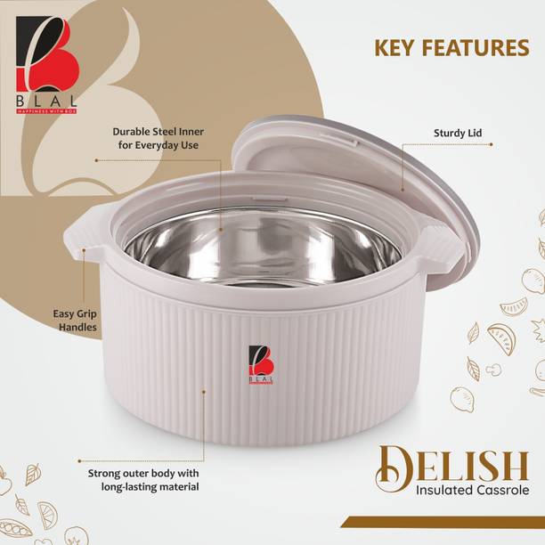 BLAL Delish 3000 Inner Stainless Steel Insulated Casserole Thermoware Casserole Serve Casserole