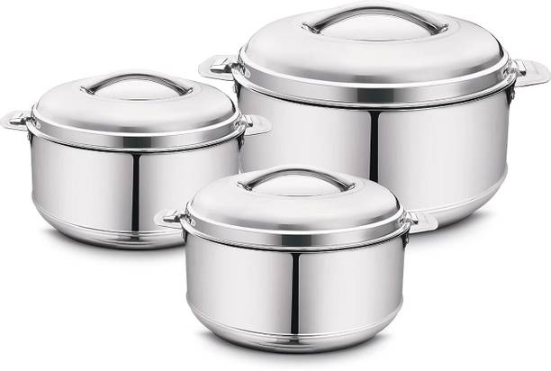 MITHALI Pack of 3 Thermoware Casserole Set