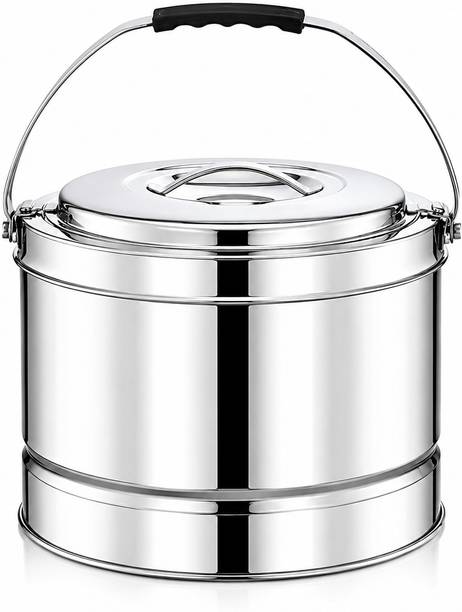 Milkyway Premium Steel Double-Wall PUF Hotbox Hotpot for Roti, Chapati, Rice & Curry Thermoware Casserole
