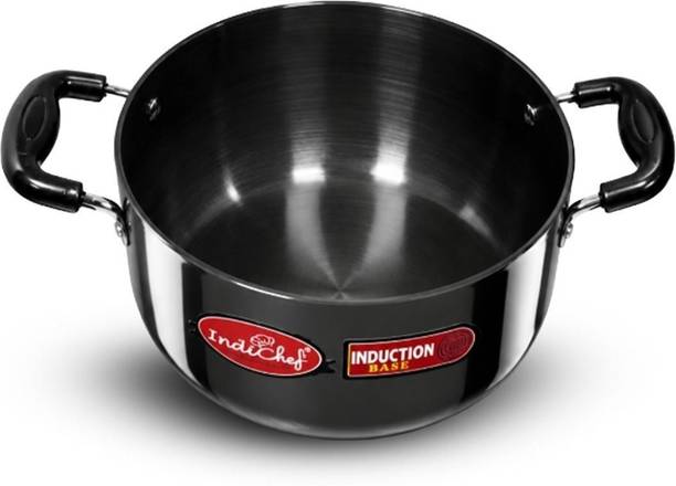 IndiChef Hard Anodised Casserole| Gas Stove & Induction Friendly Cook and Serve Casserole