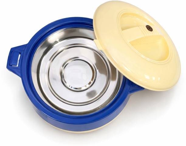 quickstore Blue, Cream, Silver Thermoware Casserole Set