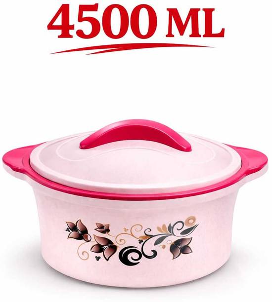 PRDDIVYAENT Insulated Hot Pot Casserole with Floral Vine Design | Stainless Steel Inner Serve Casserole