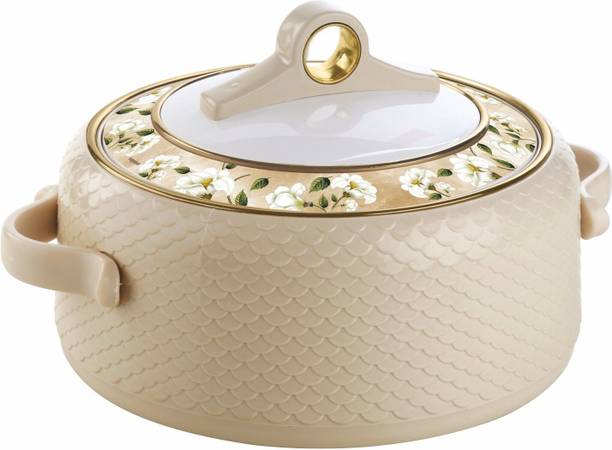 NAYASA Coral Insulated Casserole 1000 ML | Steel Inner | BPA Free | Food Grade | Cream Serve Casserole