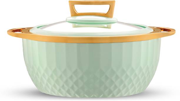 ट्रूवेयर Classic Inner Steel With See Through Toughened Glass Lid Food Grade थर्मोवेयर कैसरोल