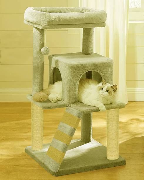 WUDYHUB Premium Cat Tree with Sisal Scratching Posts Free Standing Cat Tree