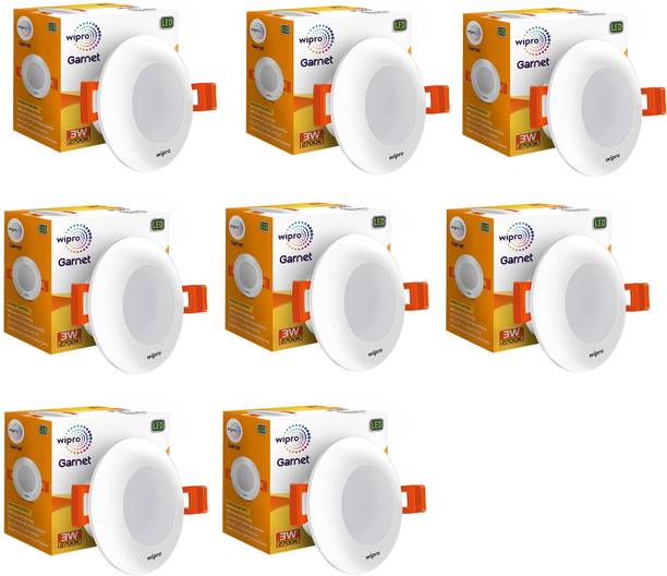 Price History of Wipro Garnet 3W LED Mini Downlight, Pack of