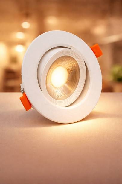 Hybrix LED (3W) 30° Spot Light, COB Down Light, Elegant ABS Body, Warm White Light, 1 Spot Light Ceiling Lamp