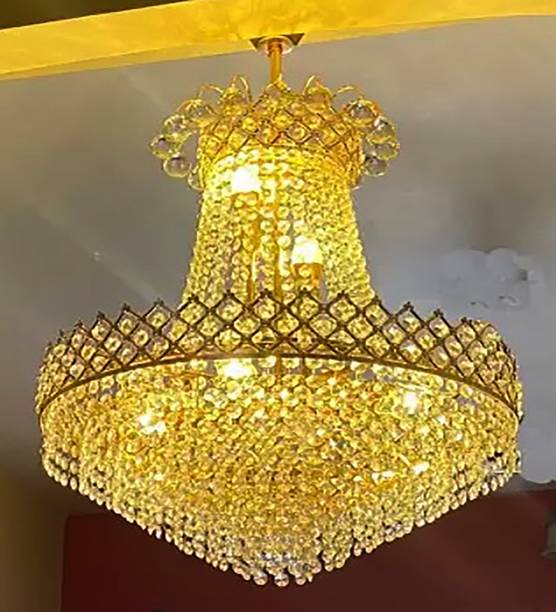 Mazaya Modern S4 Crystal 480mm Jhumar Hanging Light Chandelier Ceiling Lamp Chandelier Ceiling Lamp