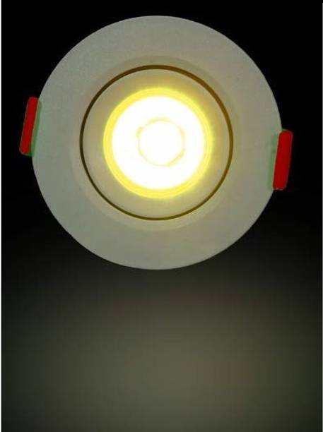 D मॉक COB Spot Light - 6 Watt - ROUND - White (6500K) रिसेस्ड  सीलिंग लैंप