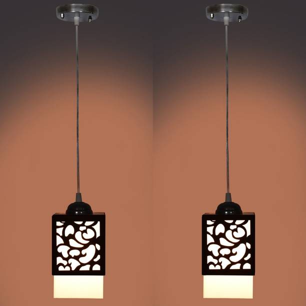 YIXT Wooden Hanging Thali Lamp Elegance for Home Decor and Festive Celebrations Pendant Lamp Ceiling Lamp