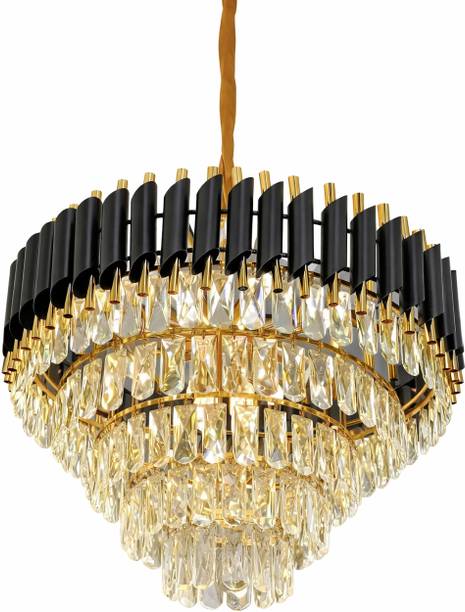 InfinityHandicraft Royal Crystal Glow Chandelier Ceilin...