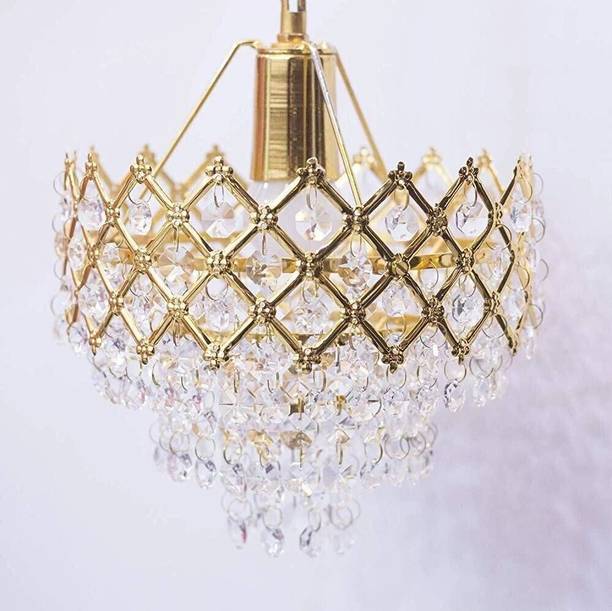 Classical Shyam 160MM PREMIUM QUALITY Chandelier Ceiling Lamp FOR HOME DECOR (Gold) Pendants Ceiling Lamp