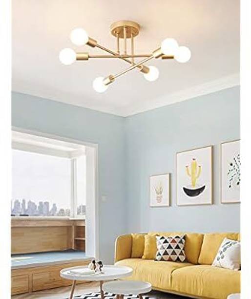 Baslash 6-Light Hanging jhumar Light Fixture (Bulb Not Included) Chandelier Ceiling Lamp