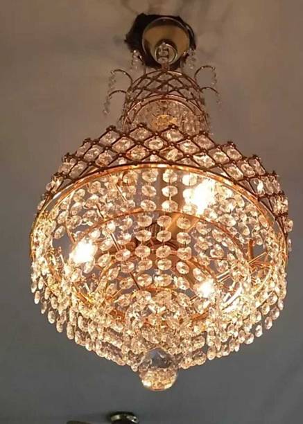 Shri Mahal Antiques Crystal Big Size Jhhomar Light For Living Room/Hall/Bed Room etc Chandelier Ceiling Lamp