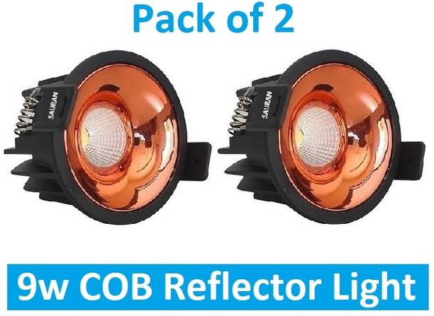 Sauran Pack of 2 COB Reflector 9w LED Ceiling Light for Outdoor With Warrnty (CRL12.2) Recessed Ceiling Light Ceiling Lamp