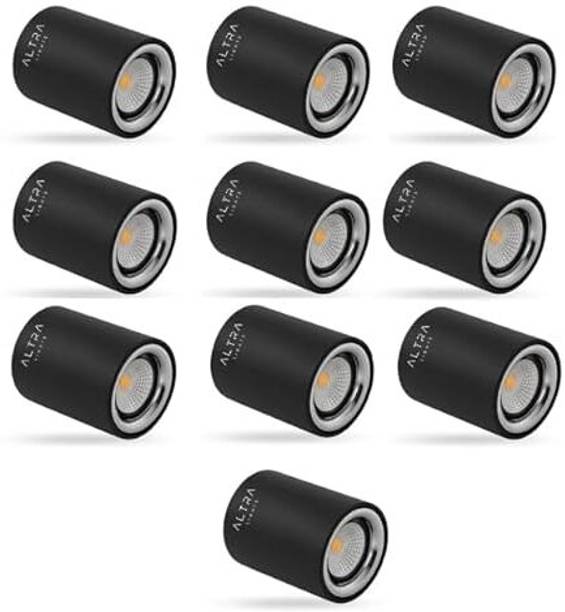 ALTRALIGHTS 3W COB LED Surface Cylinder Downlight, Warm White 3000K For Living Room, Office Cob Light Ceiling Lamp