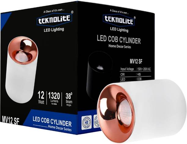 TEKNOLITE 8W COB Light White Body Ideal for False Ceiling Bedroom Living Room Office Use Ceiling Light Ceiling Lamp