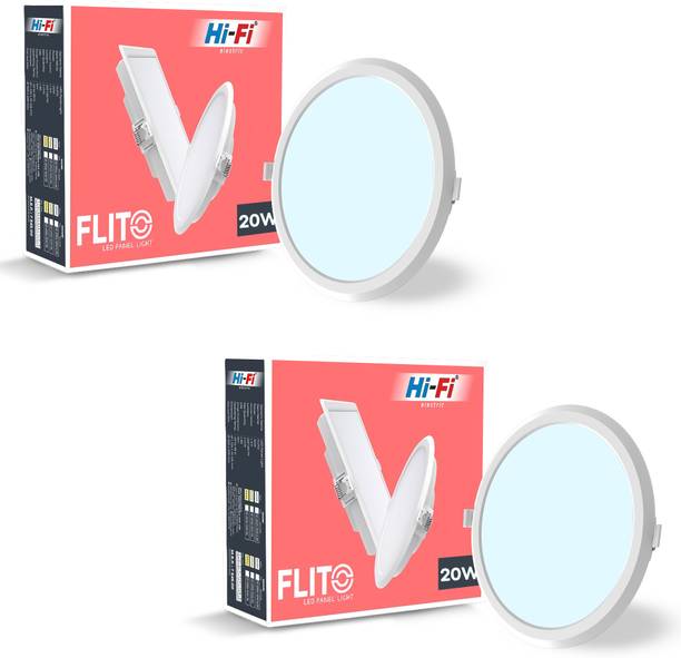 HI-FI FLITO 20 Watt Panel Light With Inbuild Driver ( 6500k ) ( Cool White ) Surface Ceiling Light Ceiling Lamp