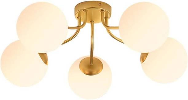 Flipkart SmartBuy Modern Sputnik 5-Head E27 Frosted Glass Globe chandelier bulb not included Chandelier Ceiling Lamp