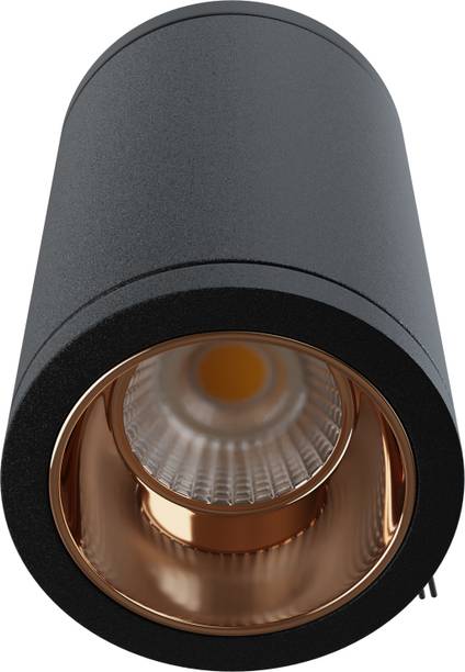 नॉर्टेक Serena 3W Cylindrical Cob Led Light Black Body Rose Gold Reflector Cool White सरफेस सीलिंग लाइट  सीलिंग लैंप