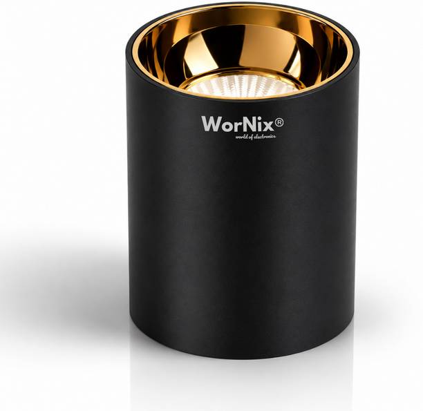 wornix 12W COB LED Cylinder Spot 3 in 1 Light with Rose Gold Reflector Cob Light Ceiling Lamp