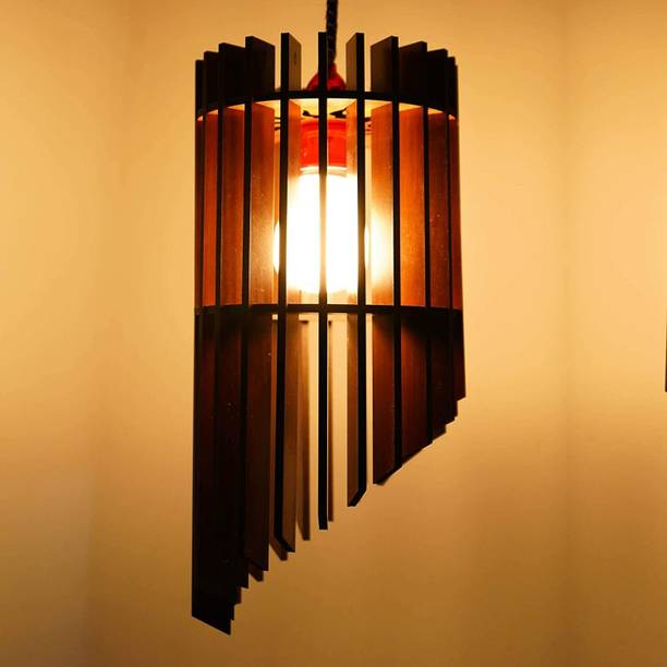 FASTQT Wooden Ceiling Lamp Night Lamp for Living Room, Bedroom, Office, Restaurant, Dining Hall, Cafe, Modern Kitchen Ceiling Lamp