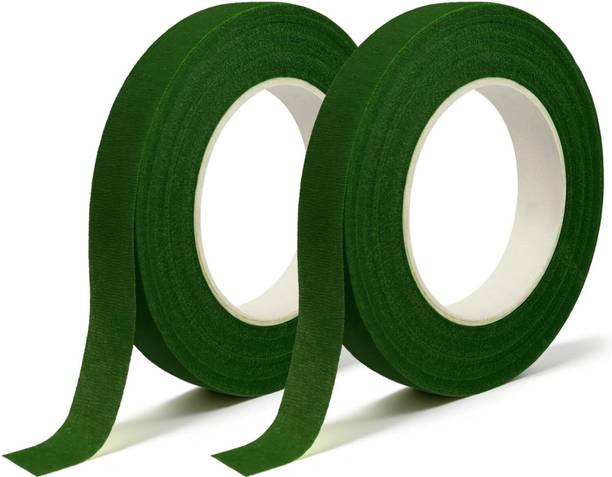 PIXORA Floral Stem Wrap Tape for Bouquets, Self Adhesive Green Flower Tape Roll