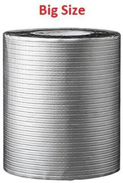 KEYA ENTERPRISE Aluminium Butyl Rubber External Foil Tape Suitable for Roof Leak, surface Crack, Window Sill Gap, Boat Sealing, Tank Leak SELF ADHESIVE TAPE (Manual)