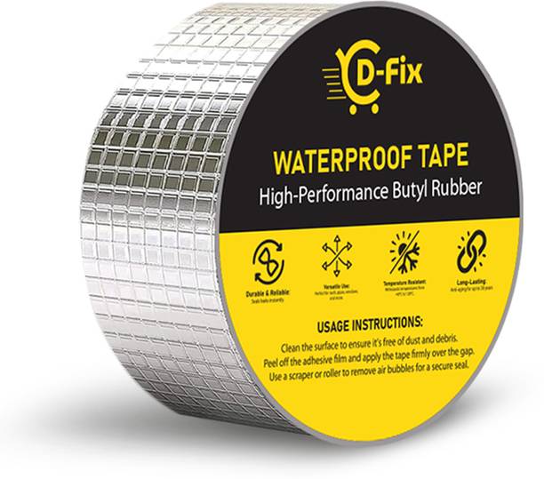 D-fix Leakage Repair Waterproof Tape for Pipe Leakage Butyl Aluminium Foil Tape 5 m Butyl Tape