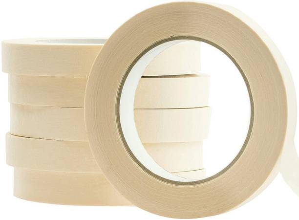 Drisona' Self adhesive Masking Tape Roll 1 Inch (24 mm) 20 Meter Lenth Handheld (Manual)
