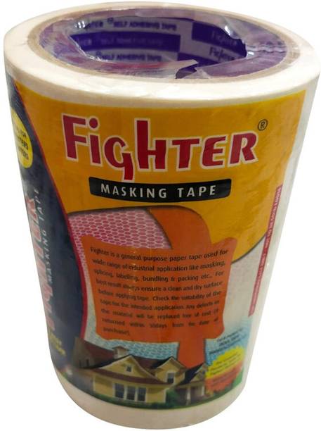 ACE AGRI 15 Meters in Length, 24mm Width Long & Strong Masking Tape - Pack of 10 (Manual)