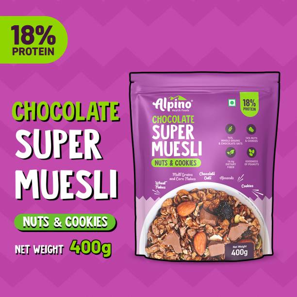 ALPINO Super Chocolate Muesli Nuts & Cookies 400g Pouch