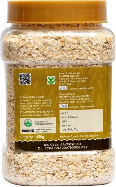 siridhanyalu by Siridhanyalu Gluten Free,Instant Oats | High Fibre, No Preservatives,Rich in Protein Jar