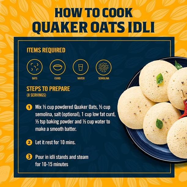 Quaker ROLLED OATS NATURAL WHOLEGRAIN 400GRAMS PACK OF 1 Pouch