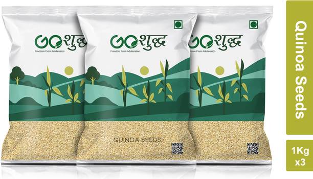Goshudh Best Quality Quinoa 1Kg Each (Pack Of 3) Quinoa Seed (3000 g) Pouch