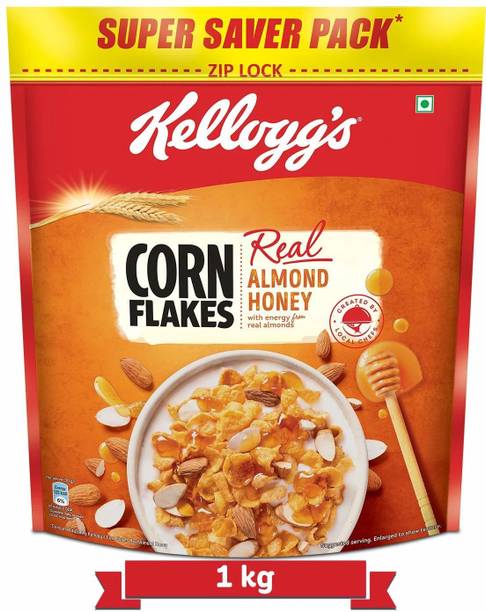 Kellogg's Corn Flakes Real Almond Honey 1 kg Pouch