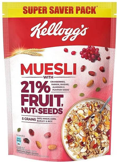 Kellogg's MUESLI 21% FRUIT NUT& SEEDS Pouch