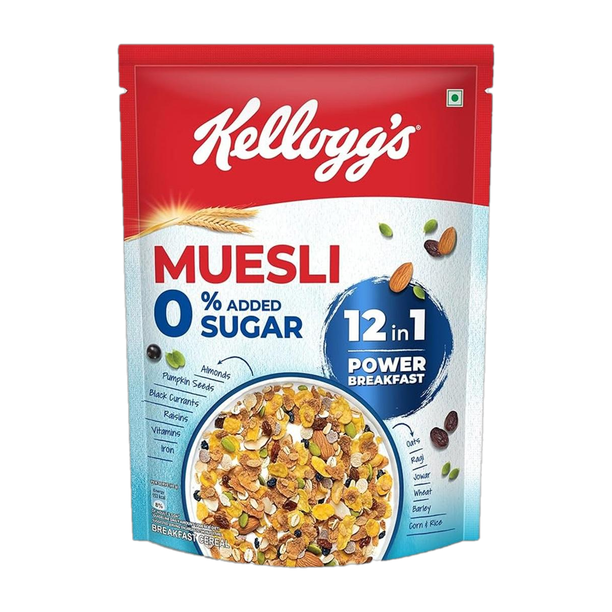 Kellogg's Muesli 0% Added Sugar | High Protein Pouch