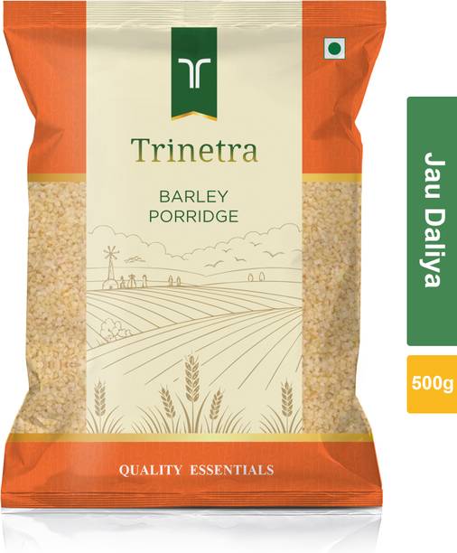 Trinetra Best Quality Jau Daliya (Barley Porridge)-500gm (Pack Of 1) Pouch